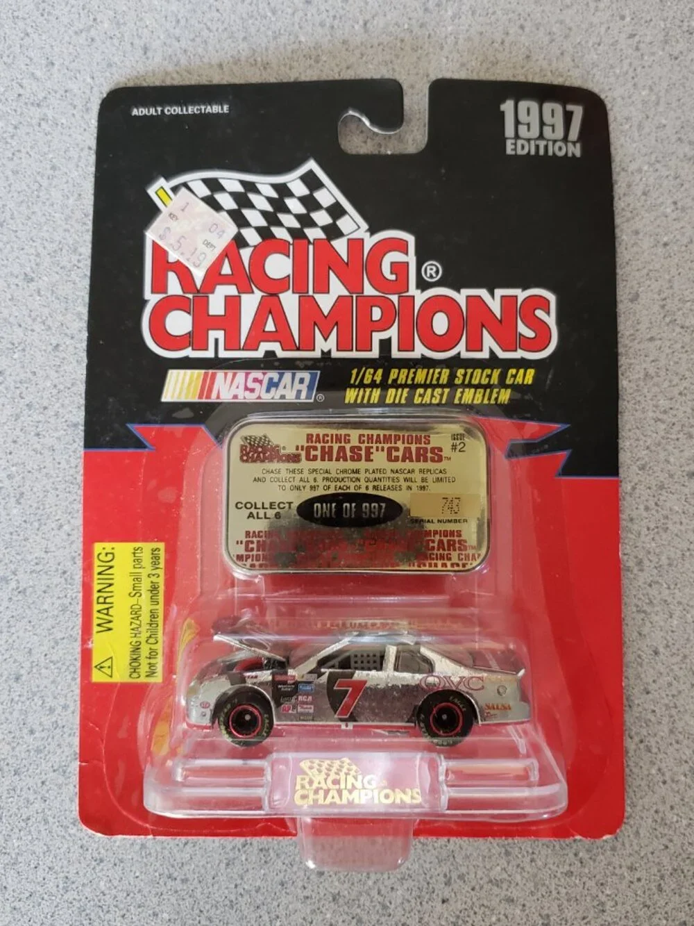 Racing Champions mint 1997 Edition 1:64 scale diecast. #7